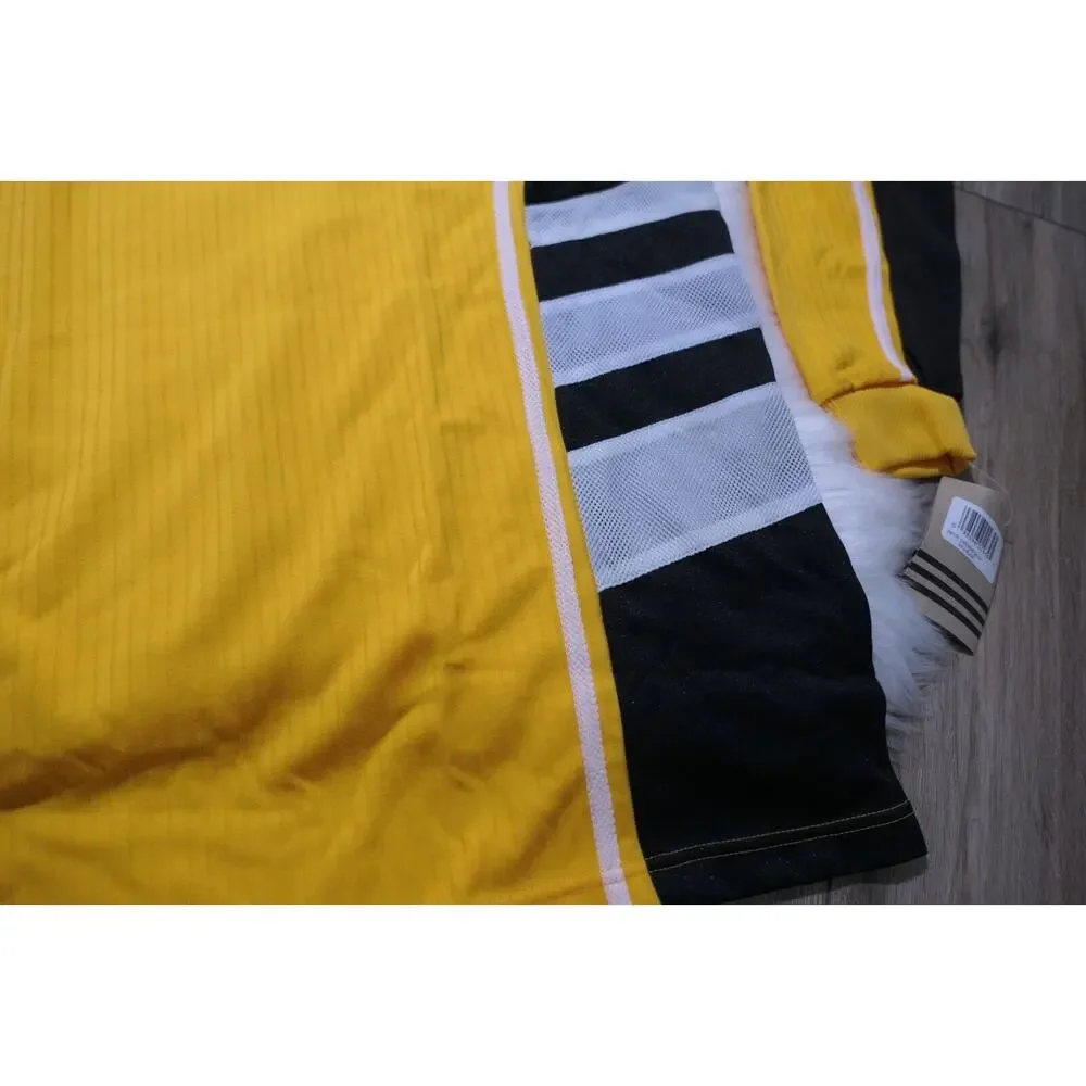 NWT Vintage 90s ADIDAS Soccer Carlsbad Goalkeeper Jersey Gold & Black Men Large
